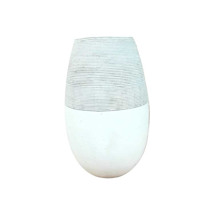 植木鉢・おしゃれ・テラコッタ グラスファイバーの鉢カバー MM309-380 13号(38cm) / 陶器鉢 大型 セメント 軽い 