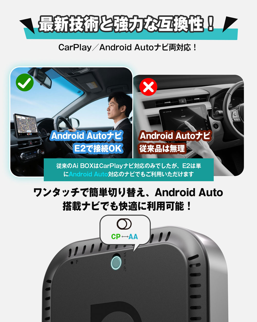 正規販売店 Ottocast [ PCS55-T ] OTTOAIBOX E2 オットキャスト