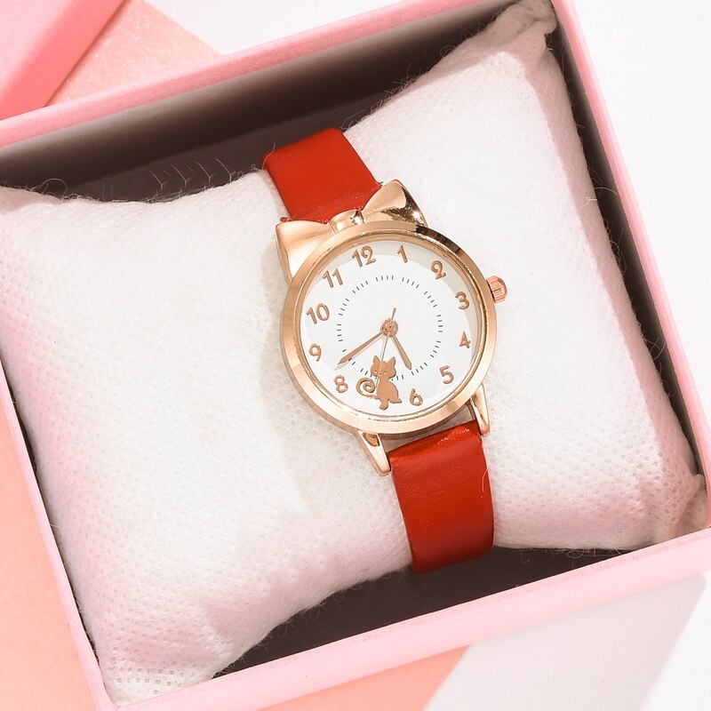 子供の時計 女の子 ピンク 赤 白 黒 かわいい 時計 腕時計｜freakout｜05