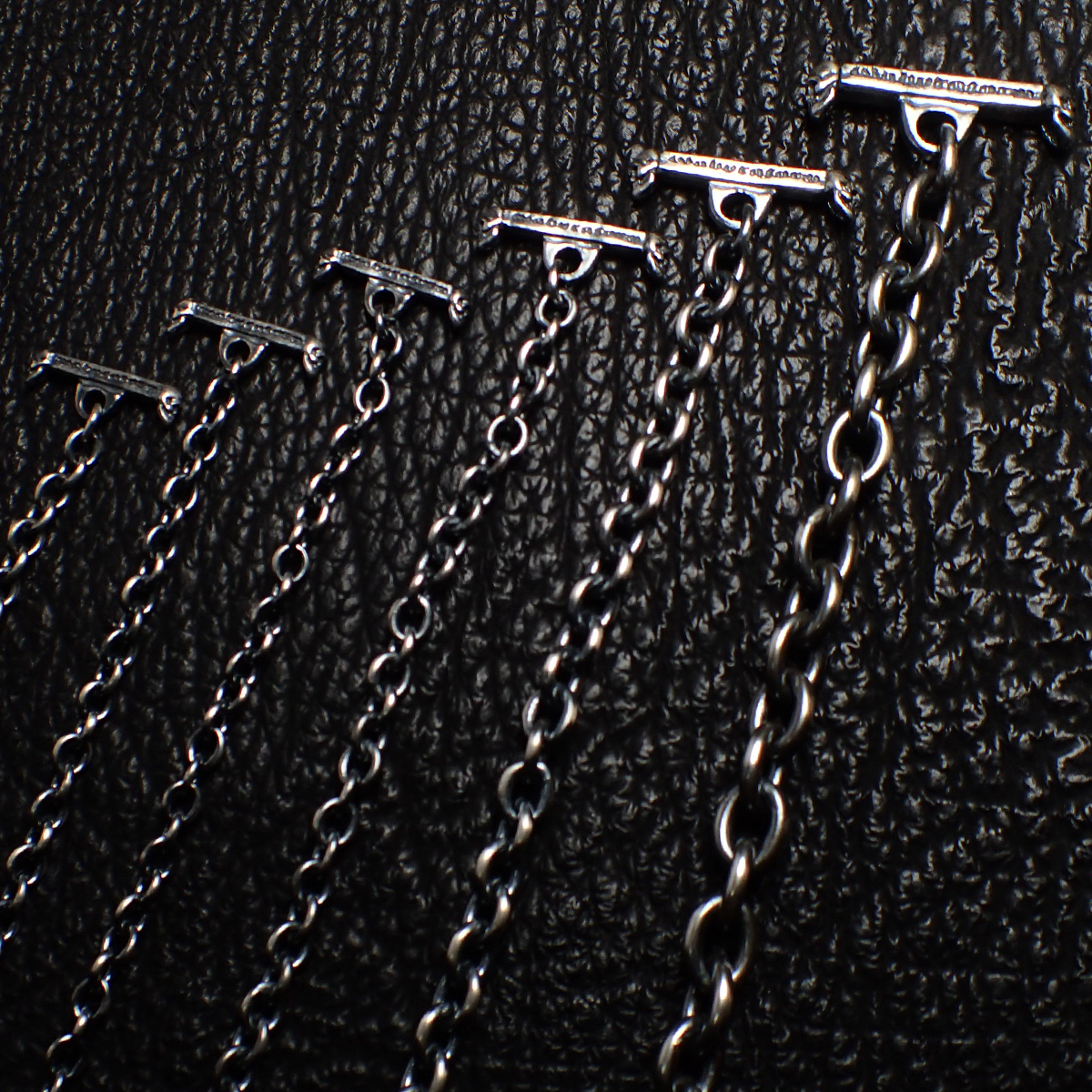 Gaboratory 3.9chain&1/16skull T-barネックレス Gaborartory 3.9Chain & 1/16 Classic T-bar Necklace