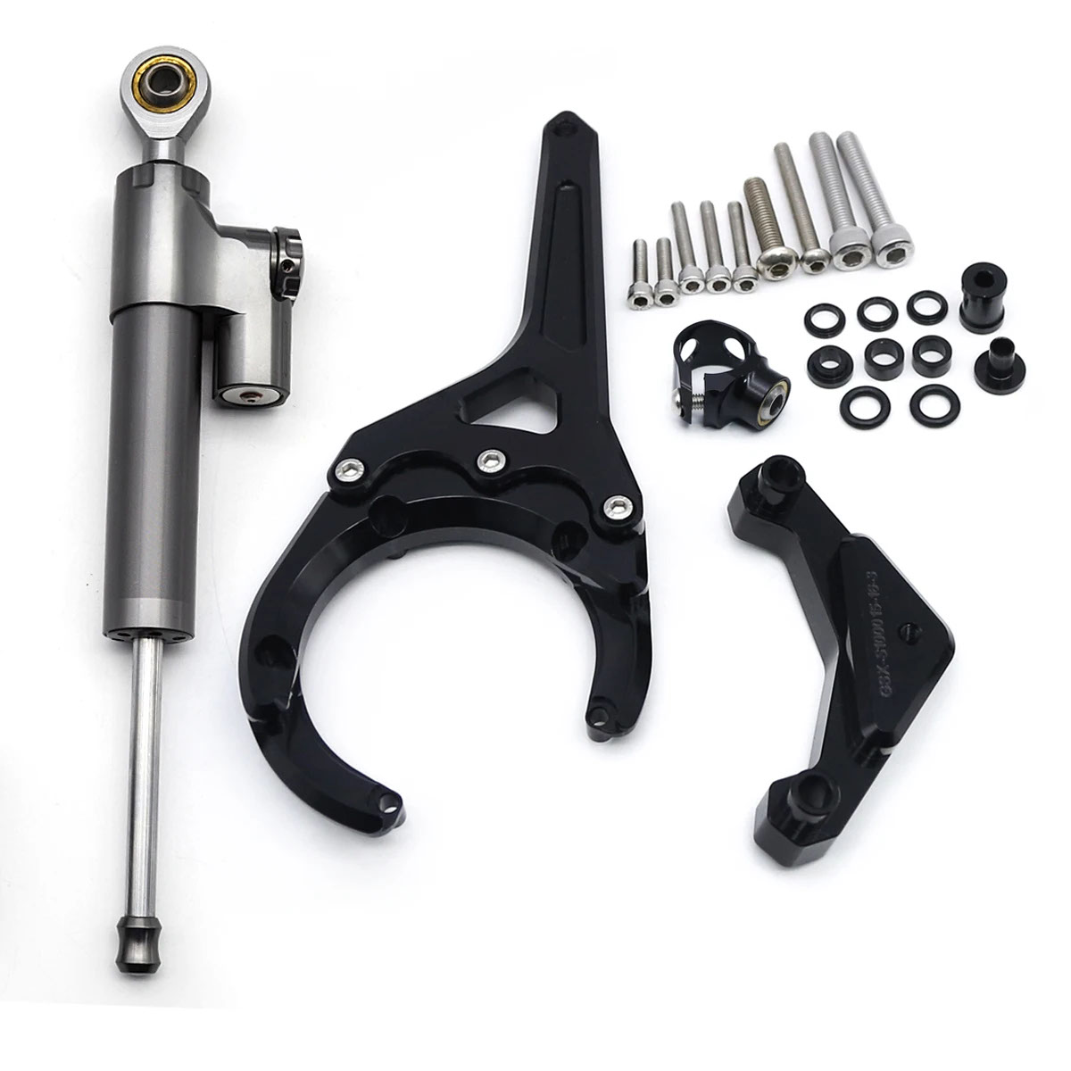 【並行輸入品】2023 2024 スズキ GSXS GSX-S 1000 GSXS1000 GSX S1000/F 2016-2022 ファイバーカーボンステアリングダンパースタビライザーブラケット取付キットの画像