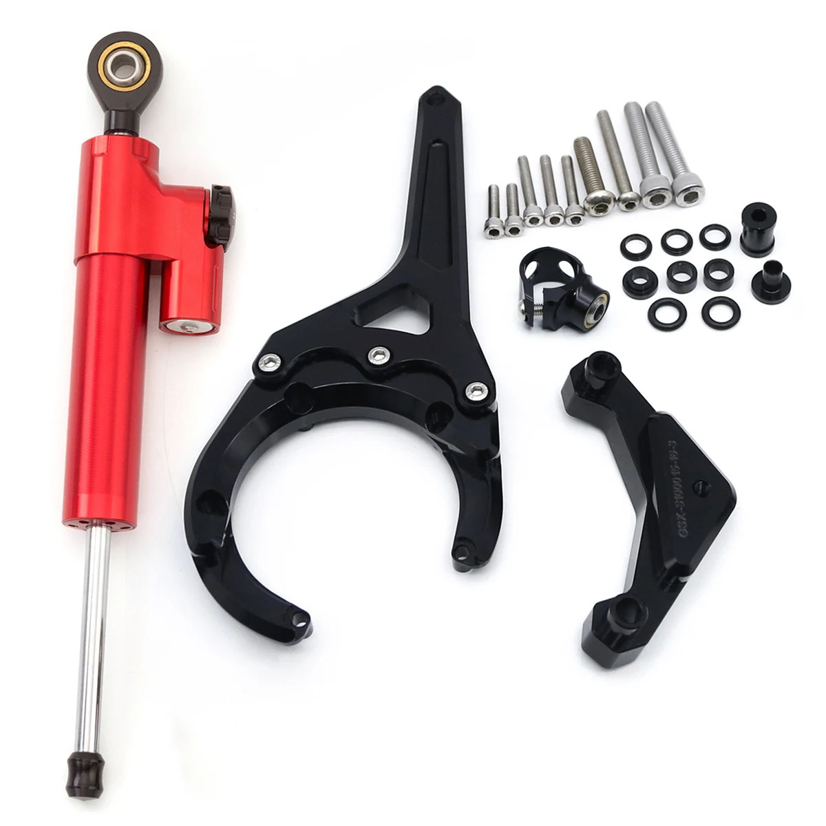 【並行輸入品】2023 2024 スズキ GSXS GSX-S 1000 GSXS1000 GSX S1000/F 2016-2022 ファイバーカーボンステアリングダンパースタビライザーブラケット取付キットの画像