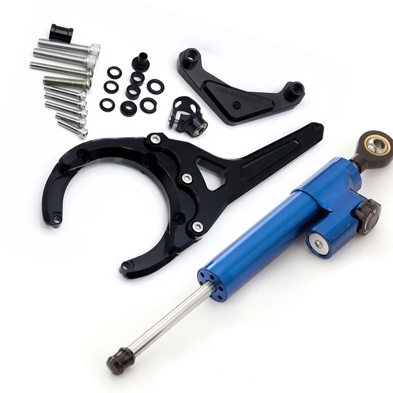 【並行輸入品】2023 2024 スズキ GSXS GSX-S 1000 GSXS1000 GSX S1000/F 2016-2022 ファイバーカーボンステアリングダンパースタビライザーブラケット取付キットの画像