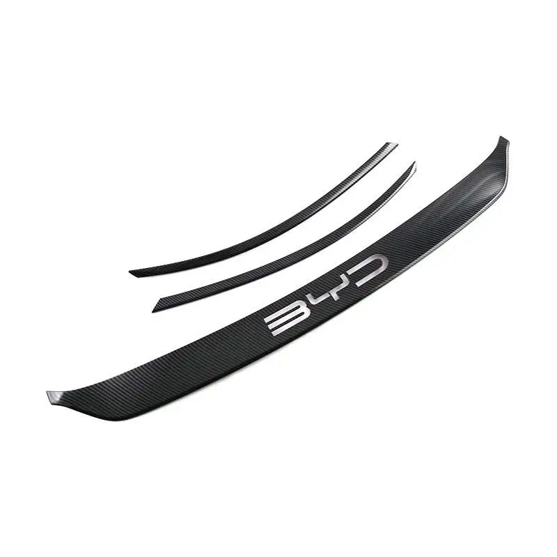 【並行輸入品】フィット BYD ATTO 3 元プラス 2022 2023 カーボンスタイルフロントセンターメッシュグリルグリルカバーラジエーターストリップトリム装飾_1
