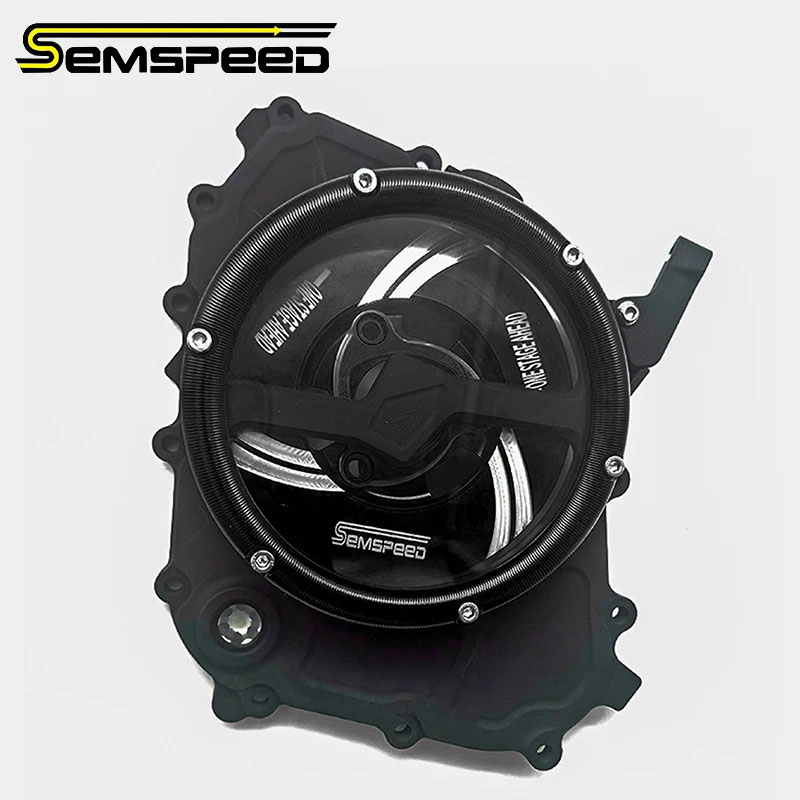 【並行輸入品】CFMOTO 675SR-R 675NK SS エンジンクリアクラッチカバークリアチェーン保護 CNC 合金防水ガードシール_1
