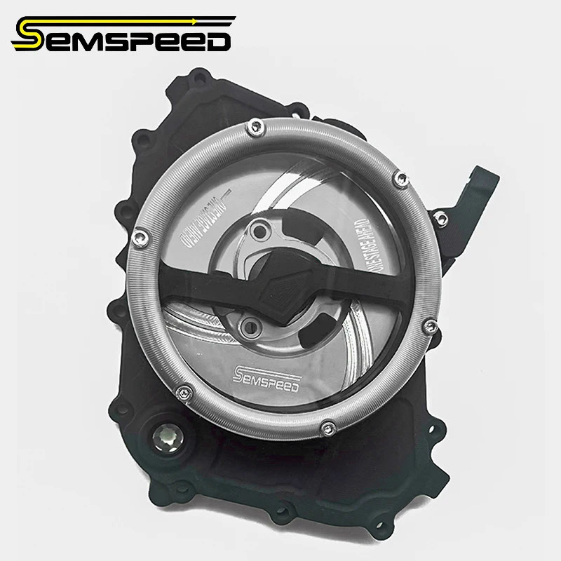 【並行輸入品】CFMOTO 675SR-R 675NK SS エンジンクリアクラッチカバークリアチェーン保護 CNC 合金防水ガードシール_3