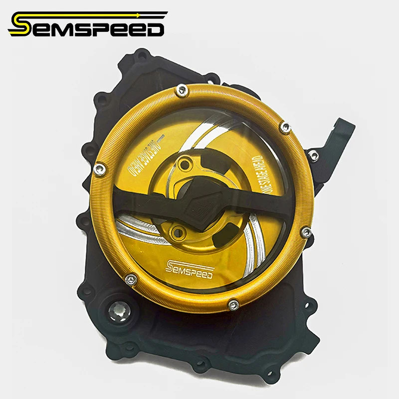 【並行輸入品】CFMOTO 675SR-R 675NK SS エンジンクリアクラッチカバークリアチェーン保護 CNC 合金防水ガードシール_2