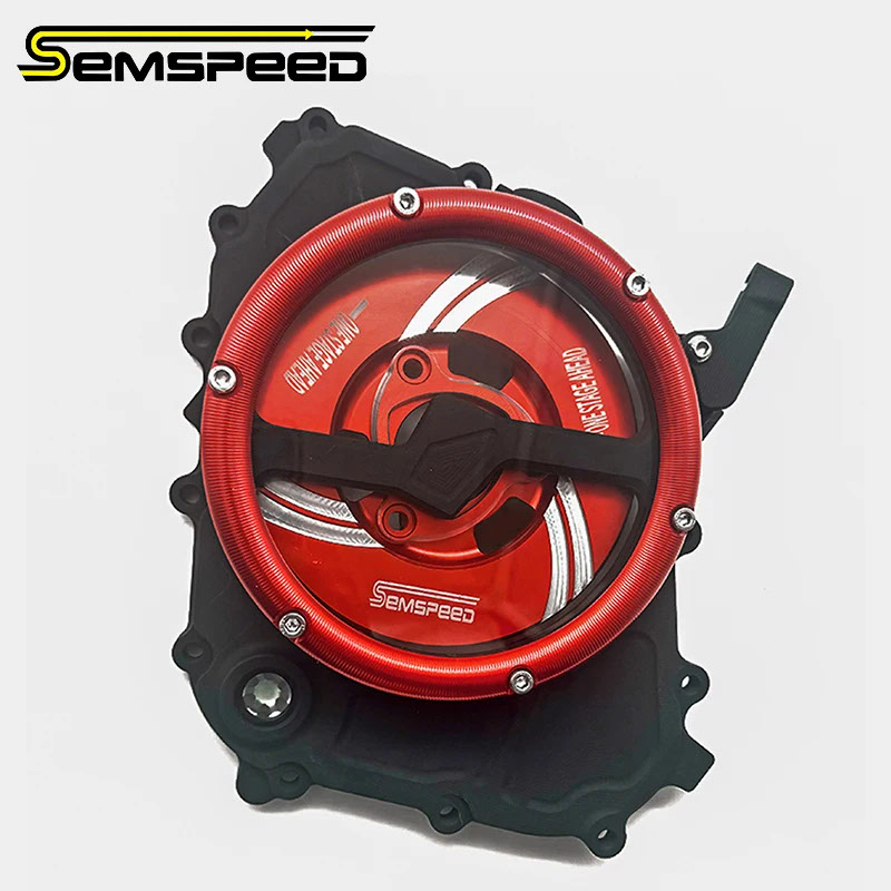 【並行輸入品】CFMOTO 675SR-R 675NK SS エンジンクリアクラッチカバークリアチェーン保護 CNC 合金防水ガードシール_4
