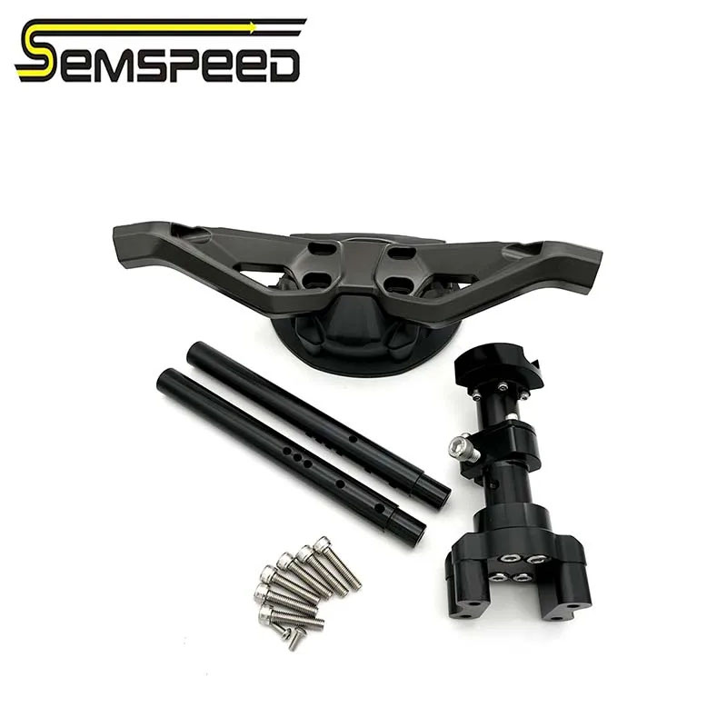 【並行輸入品】 SEMSPEED ハンドルバーマウントヤマハ NMAX155 150 125 2020-2024 2025 CNC ハンドルバークリップオン防振軽銀鉤括弧