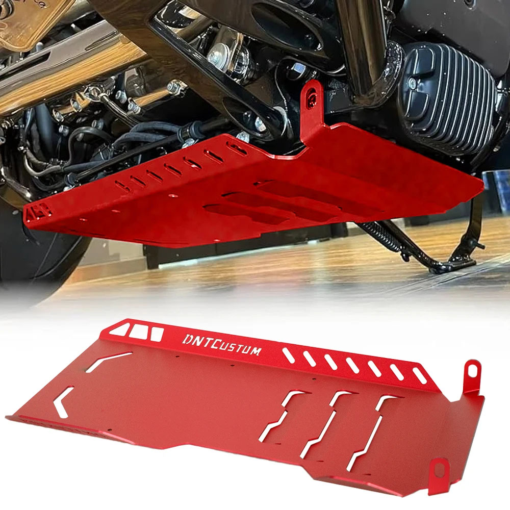 【並行輸入品】バイクフルロアスキッドプレートロワーエンジンベースシャーシガード保護ハーレーソフテイル M8 2018 アップ_5