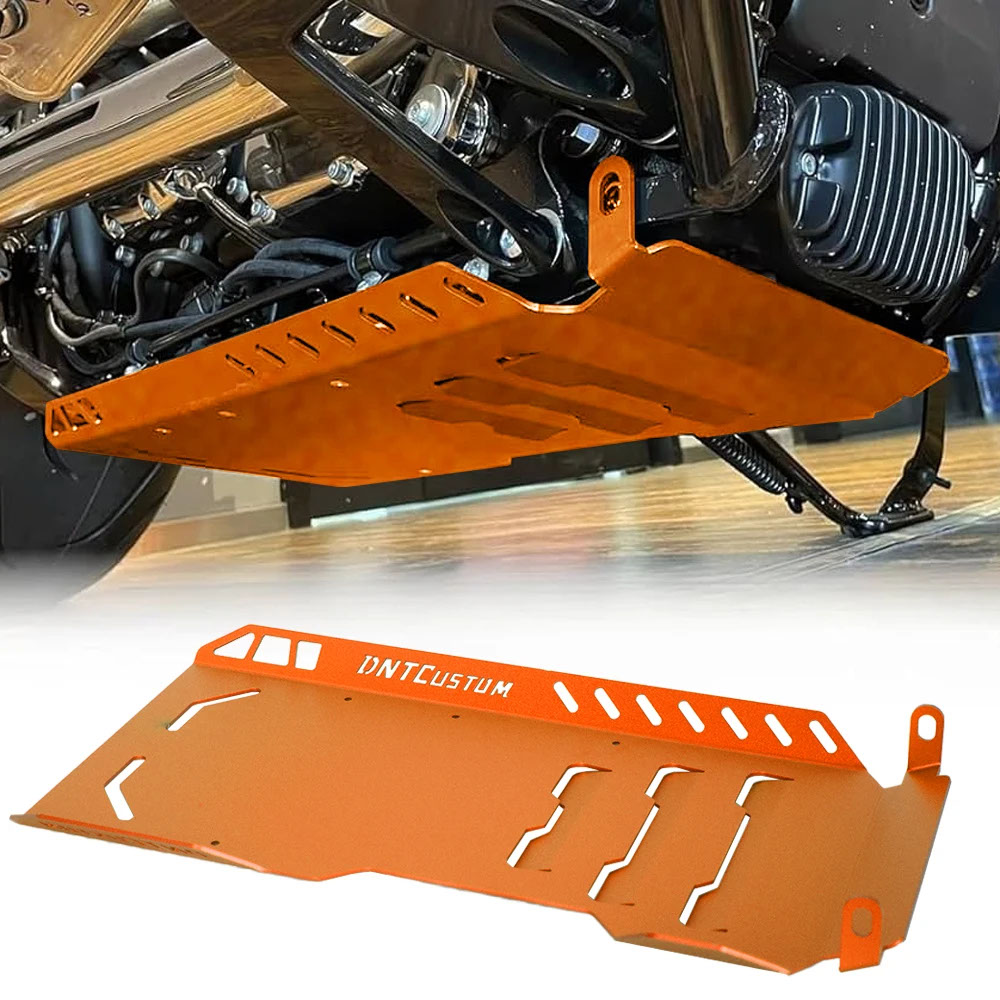 【並行輸入品】バイクフルロアスキッドプレートロワーエンジンベースシャーシガード保護ハーレーソフテイル M8 2018 アップ_3