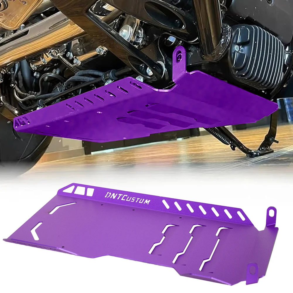 【並行輸入品】バイクフルロアスキッドプレートロワーエンジンベースシャーシガード保護ハーレーソフテイル M8 2018 アップ_4