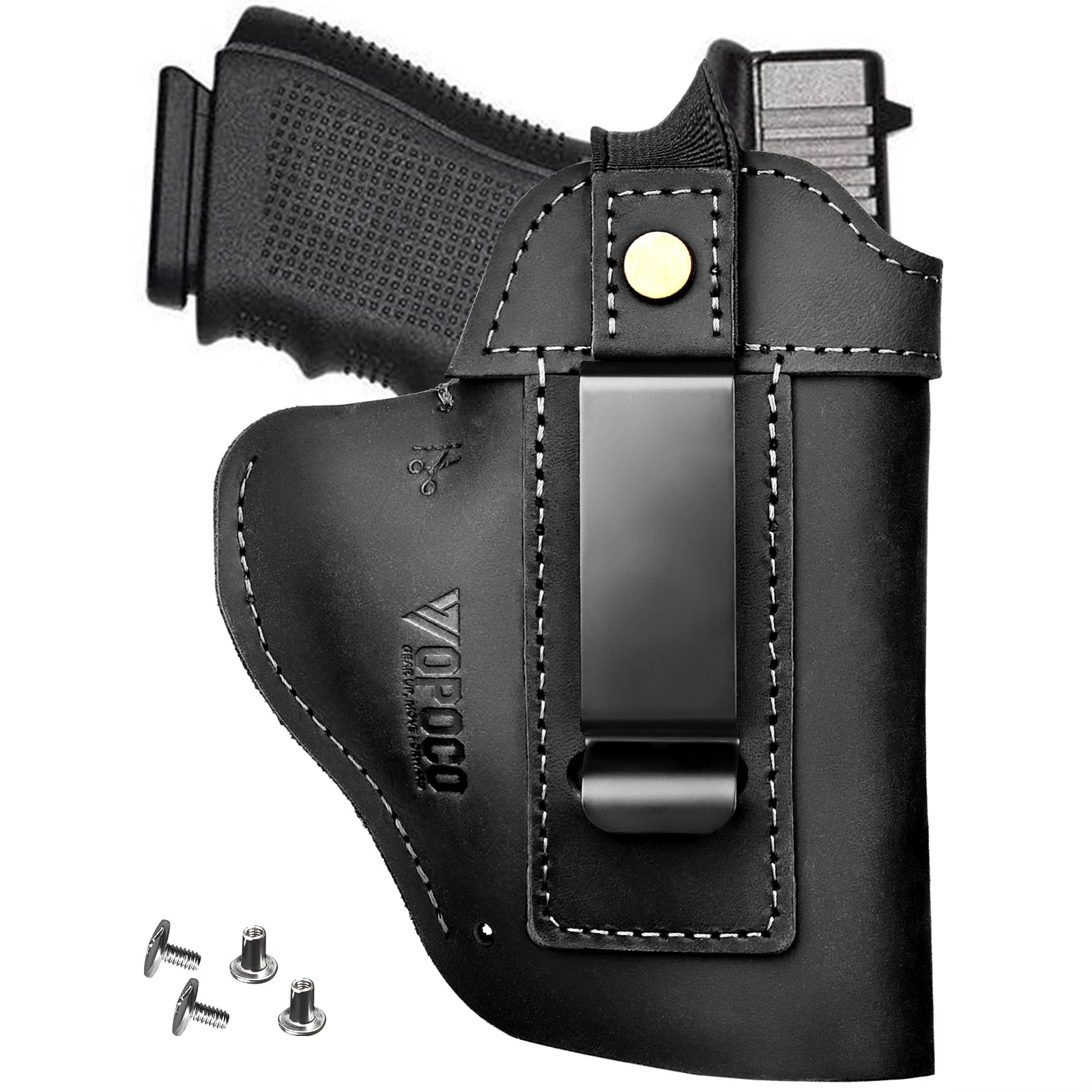 並行輸入品】2025年 IWB/OWB レザーホルスター グロック17/19/23/26/42