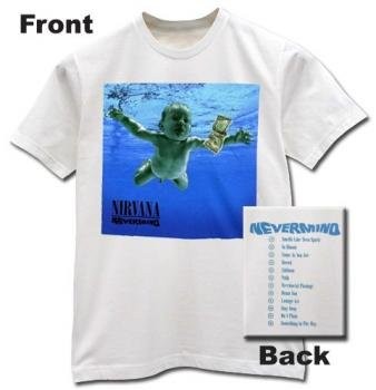 NIRVANA ニルバーナ NEVERMIND Tシャツ アルバム ジャケット ホワイト バンドTシャツ メール便 送料無料 FREE STYLE - 通販 - Yahoo ショッピング