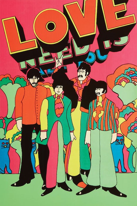 ポスター THE BEATLES ビートルズ THE LOVE ラヴ ロックポスター