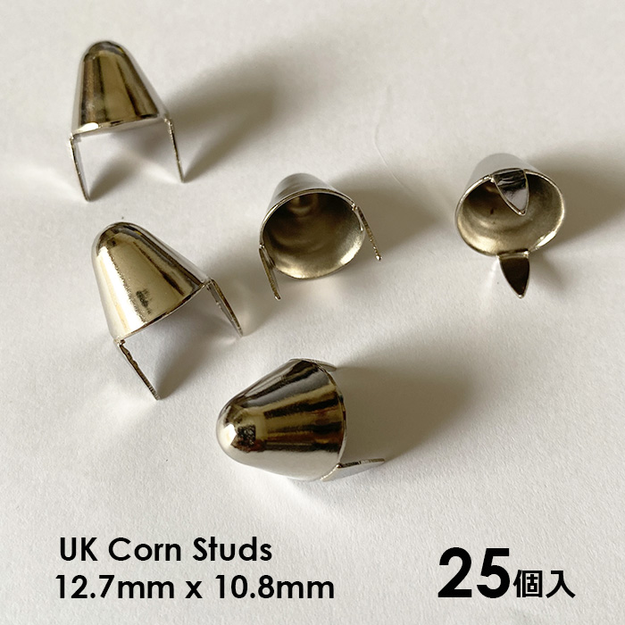 スタッズ メタル 鋲 革ジャン A054 ドーム型 幅12.7mm 25個 手芸