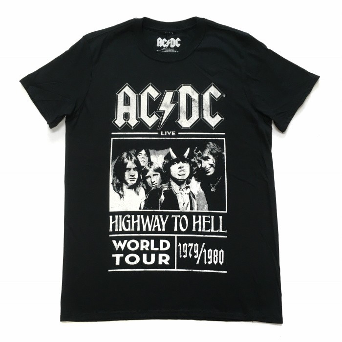 AC/DC Tシャツ THE HIGHWAY TO KILL 1979 1980 バンドT ブラック...