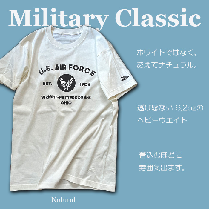 Tシャツ メンズ 半袖Tシャツ AIR FORC US FORCE 空軍 ミリタリー