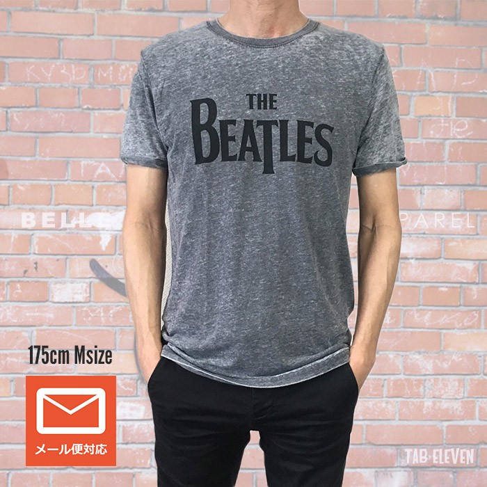 The Beatles ザ・ビートルズ Tシャツ ヴィンテージ 仕様 ロゴ グレー