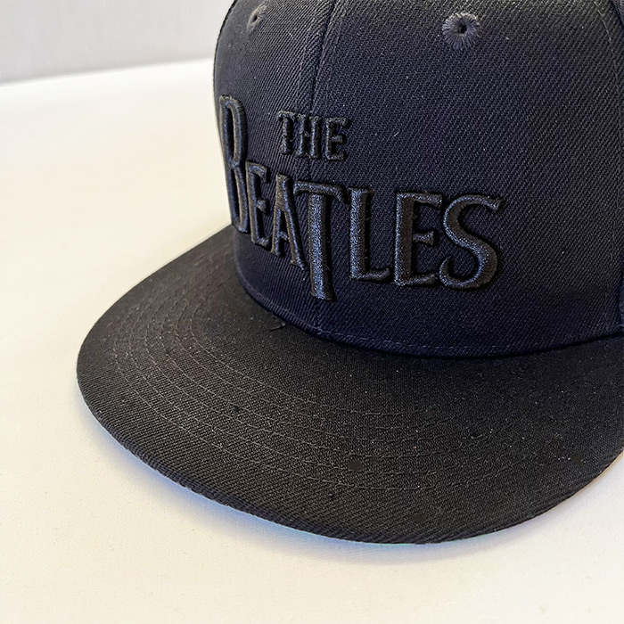 The BEATLES ビートルズ キャップ Mens 帽子 3D ロゴ 刺繍 ブラック