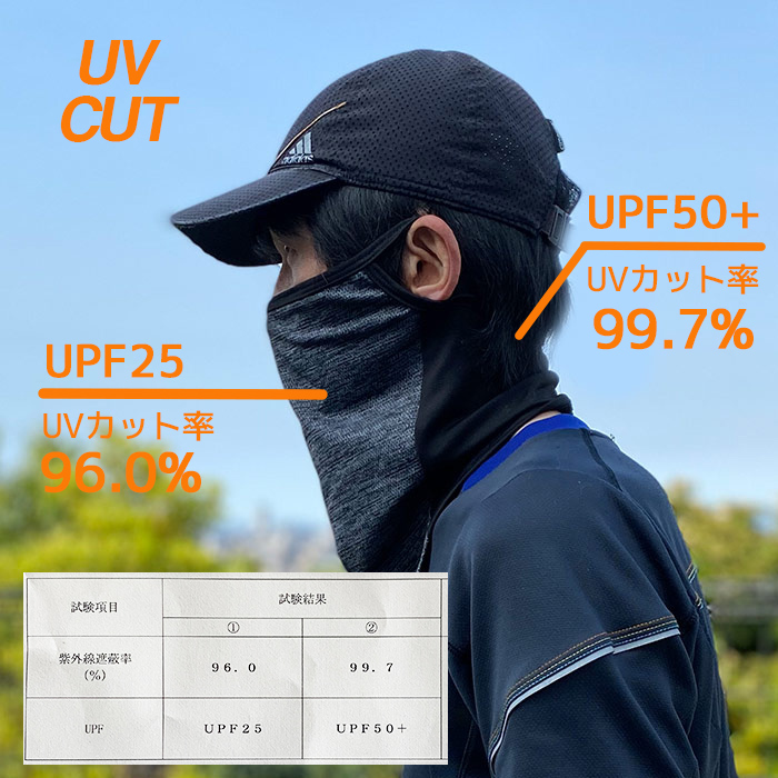 バフ 夏マスク ラン二ング用 UVカット UPF50+ マスク フェイスマスク フェイスカバー ネックゲイター 冷感 速乾 飛沫防止  UVカット99.7% 送料無料 :buff001:FREE STYLE 通販 