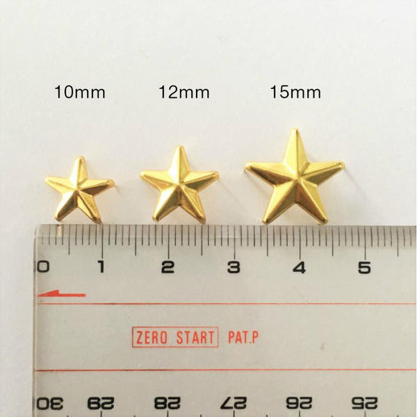 スタッズ レザークラフト ハンドメイド DIY 手芸 パーツ チャーム 星型