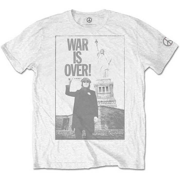 Tシャツ メンズ John Lennon WAR IS OVER イマジン レディース バンドT 半...