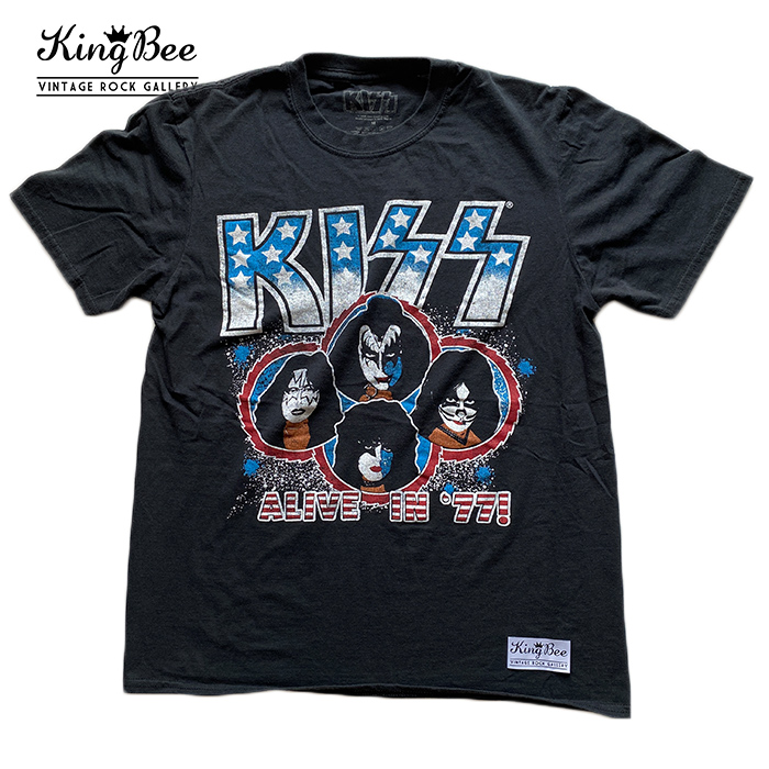 ビンテージ バンドTシャツ KISS キス ALIVE IN '77 ロックTシャツ T
