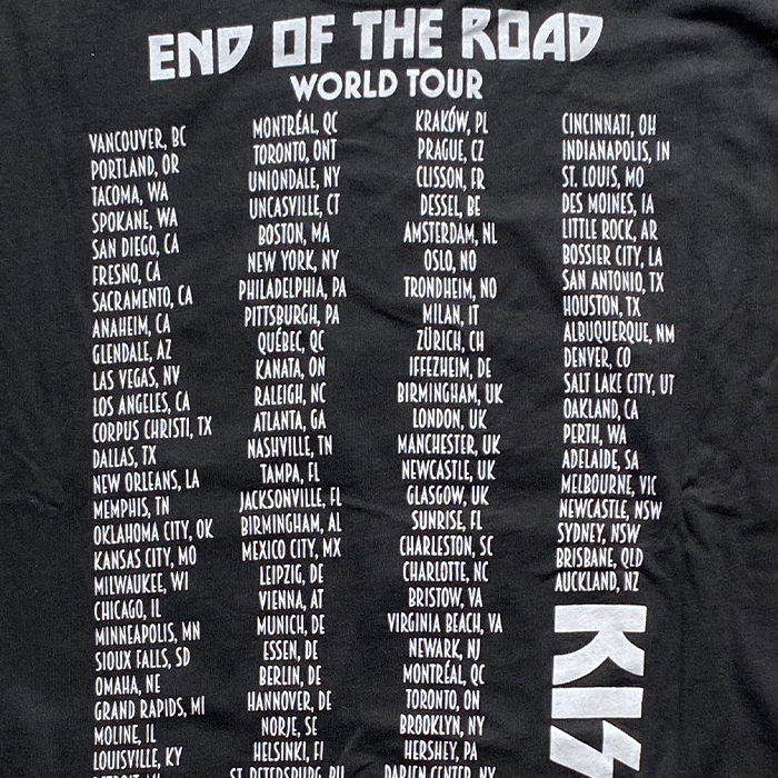 KISS キッス RISING SUN TOUR 06 Tシャツ XLサイズ KISS キッス ロングスリーブ Tシャツ キス ステージ ロンT END