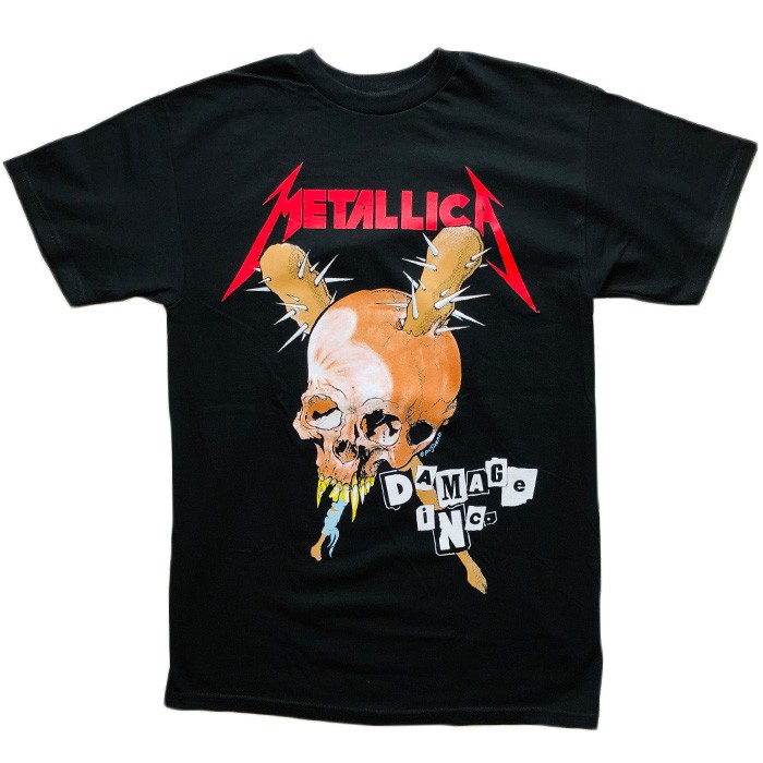 METALLICA メタリカ Tシャツ カットソー 半袖 メンズ DAMAGE 