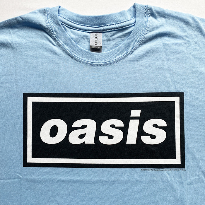 ロックＴシャツ バンドＴシャツ OASIS オアシス バンドT ネイビー 