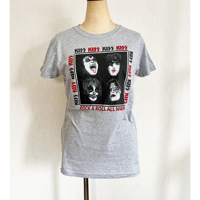KISS キス Tシャツ レディース バンドT ロックT 綿100 半袖