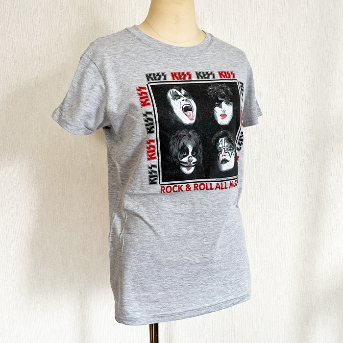 KISS キス Tシャツ レディース バンドT ロックT 綿100 半袖