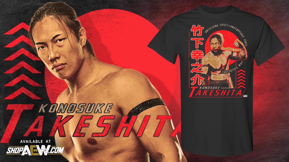 アパレル通販サイトランキング Tシャツ「AEW 竹下幸之介 AEW KONOSUKE Takeshita's TAKESHITA スポーツ