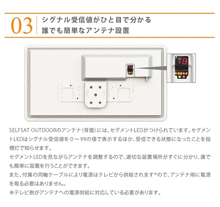 インバイト テレビアンテナ 屋外 ポータブル ケーブル BS/110度 CS