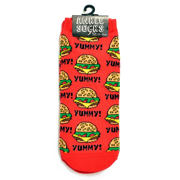 【6点までメール便280円対応】アンクル ソックス013 スニーカーソックス 靴下 レディース 18種類 アニマル ジャンクフード 寿司 恐竜 キャラクター柄 女性用┃ ankle