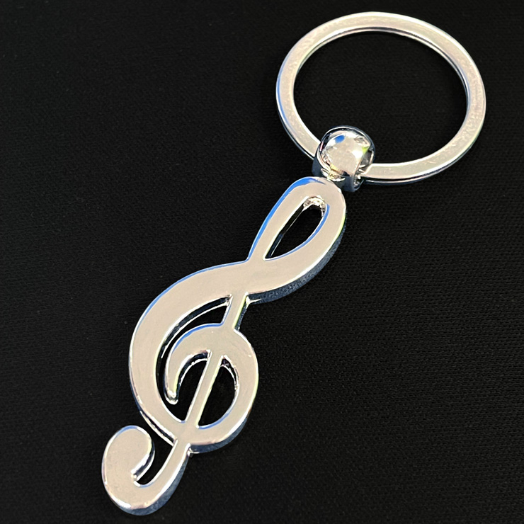 ト音記号♬リングキーホルダー♡ ト音記号キーリング キーホルダー 音楽 楽器 ピアノ piano 音符