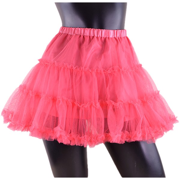 パニエ ボリューム チュール2枚＆裏地付き 2重フリル 20色 インナー