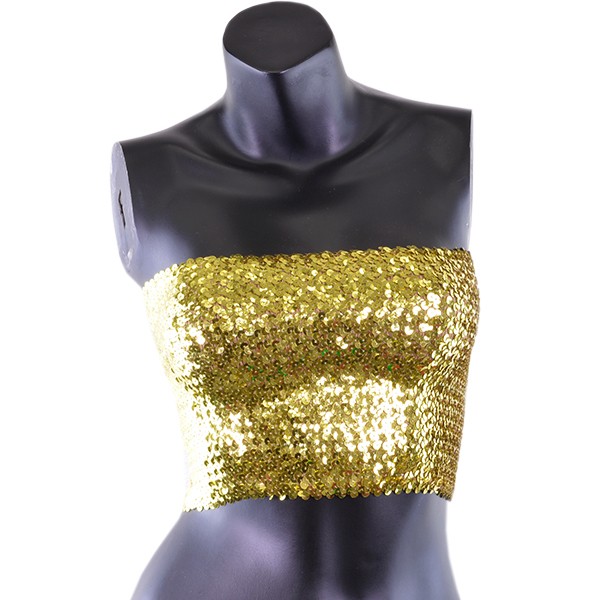 ⭐︎ネイルチップのおまけ付き⭐︎【美品】ベリーダンス 衣装 スパンコール チューブトップ Sサイズ Mサイズ 全14色