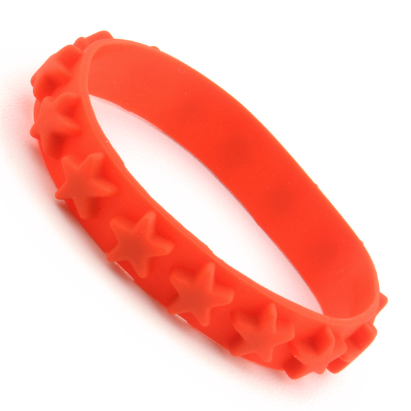 カラブレ シリコンブレスレット ≪星型スタッズ≫ シリコンバンド