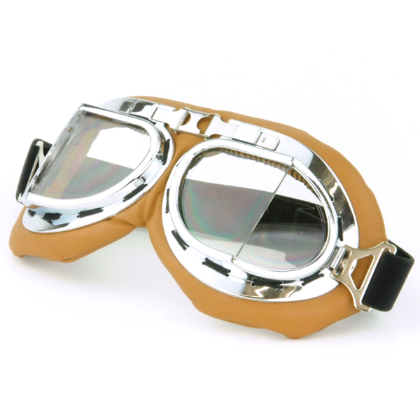 【定形外280円対応】バイク ゴーグル クリア・カラーレンズ E/F/G/H【ビンテージデザイン バイカー ハーレー ヘルメット アクセ 小物】『T』┃ |  | 01