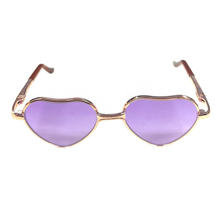 ミニチュア サングラス ハート -010 眼鏡 ハンドメイド 人形 パーツ