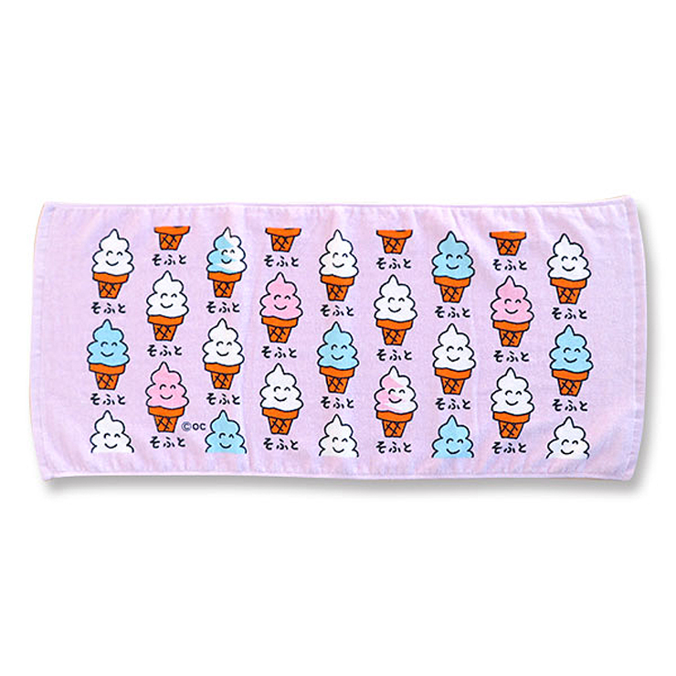 2枚までメール便280円対応】フェイスタオル プリント 20種類 タオル 34