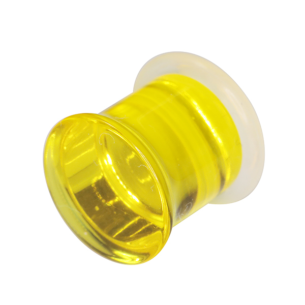 ボディピアス UVアクリル フレアプラグ 00G(10mm) シリコンゴム カラー 