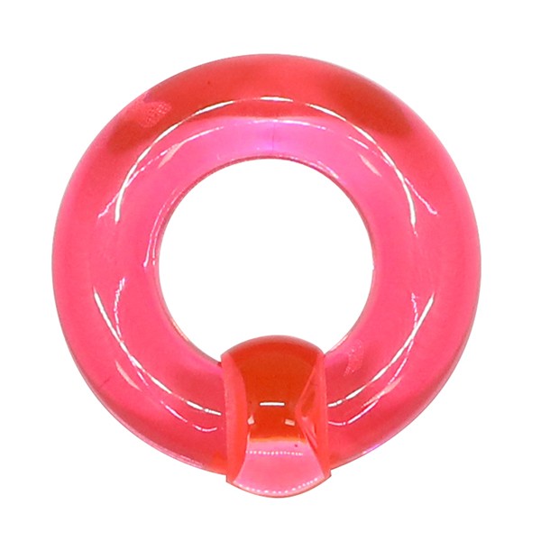 ボディピアス UVアクリル キャプティブ ビーズ リング 0G(8mm) カラー 