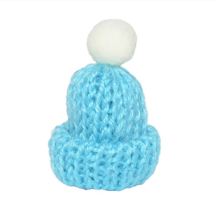 ミニチュア ポンポン付ニット帽 帽子 ハンドメイド 人形 パーツ 手芸