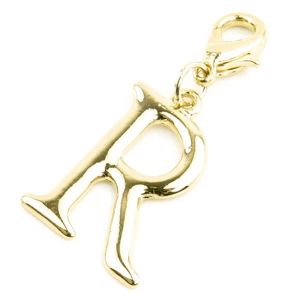 イニシャルチャーム ゴールドカラー アルファベット パーツ マスク