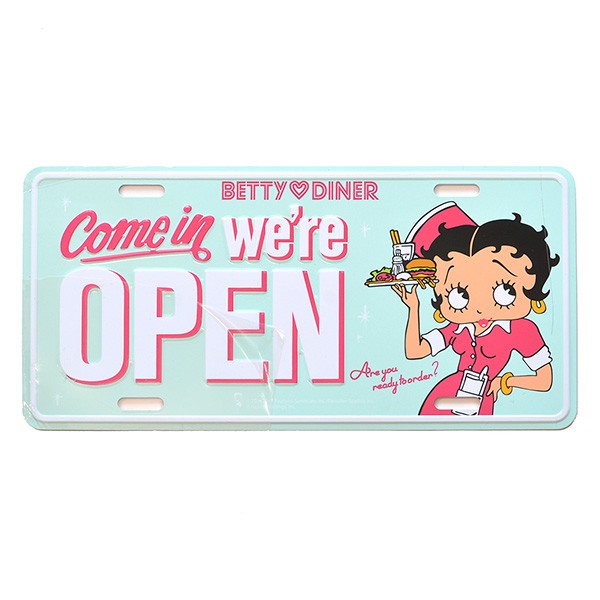 4枚までメール便280円対応】 アメリカン 看板 Betty Boop ベティブープ