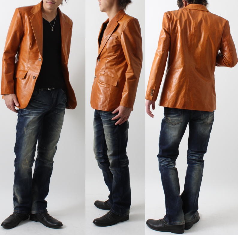 フリーダムレザー 日本製 革ジャンホースオイル 2Bテーラード 本革