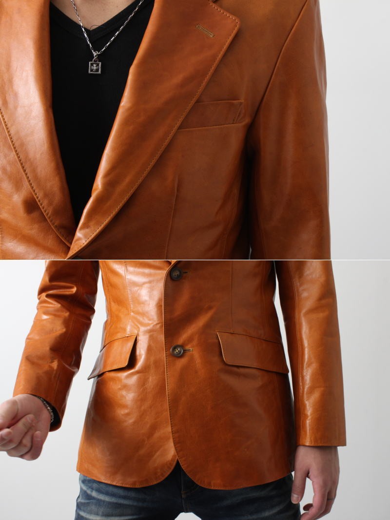 フリーダムレザー 日本製 革ジャンホースオイル 2Bテーラード 本革